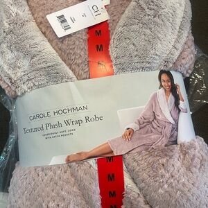 NEW Carol Textured Plush Wrap Robe - Dusty Rose